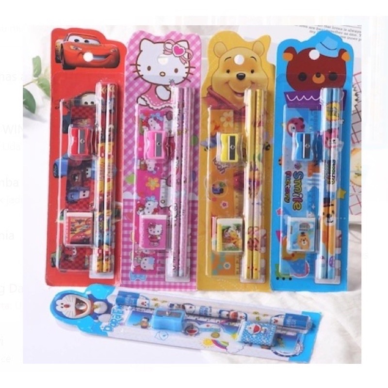 

ALAT TULIS SET KECIL KARAKTER 5in1 (FREE BUBBLEWRAP)
