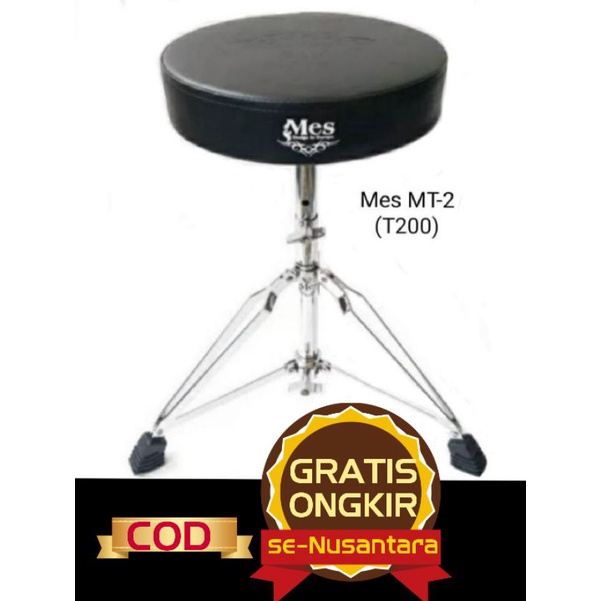 BANGKU / KURSI DRUM Merk Mes T-200 T200 T 200  PREMIUM  MT-2 Drum Throne Best Product