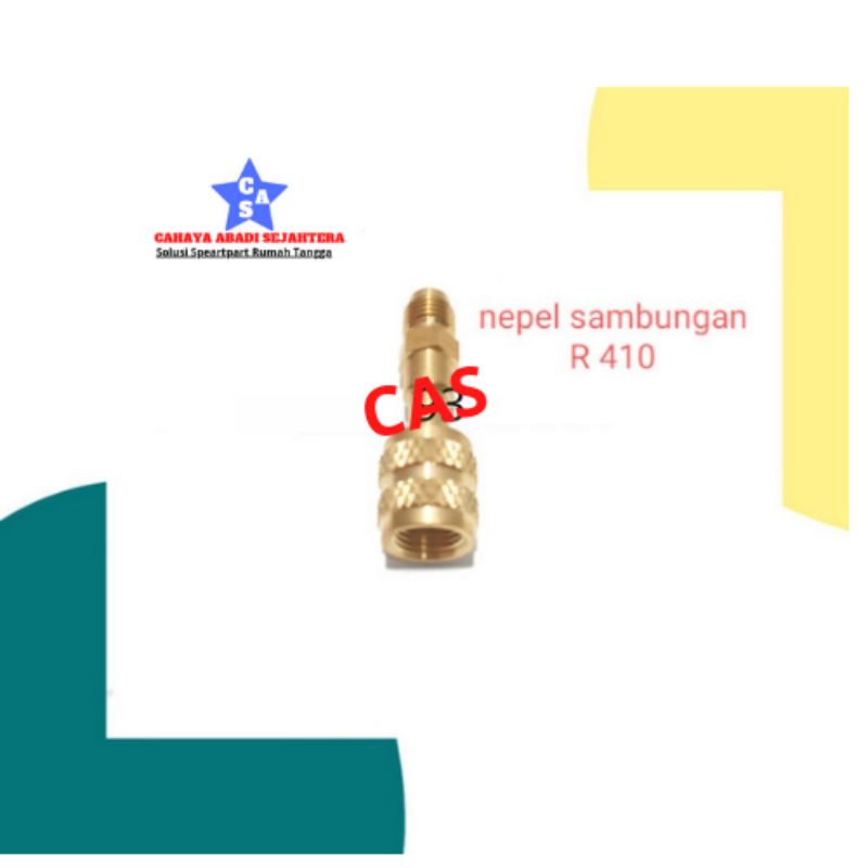 Nepel R 140 sambungan isi  freon AC/adapter r410