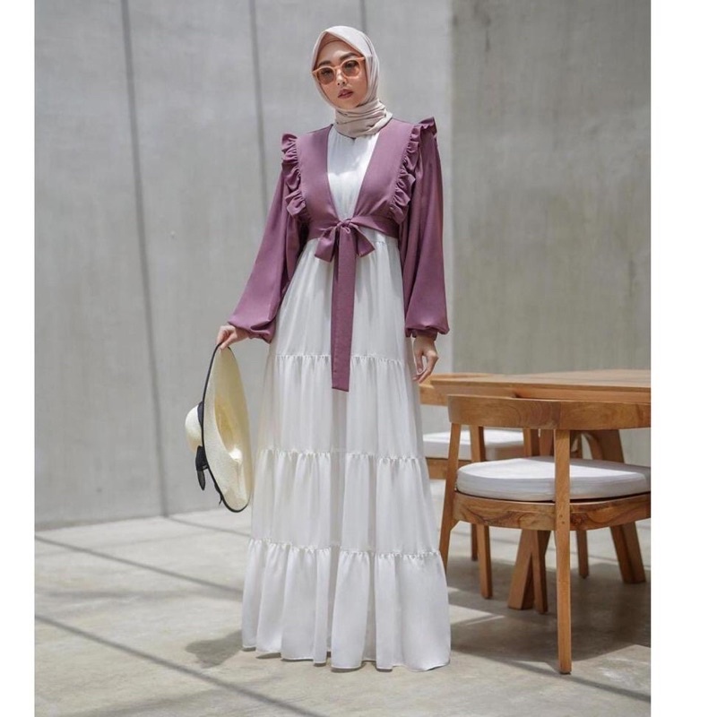 Grosir Baju Stelan Fashion Wanita Muslim Kaira One set