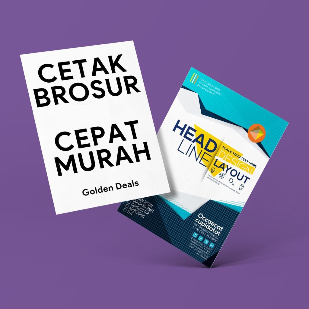 

Cetak Brosur Flyer 10 x 15cm Art Paper 85gr Full Color Offset Premium Bisa Dua Sisi Murah
