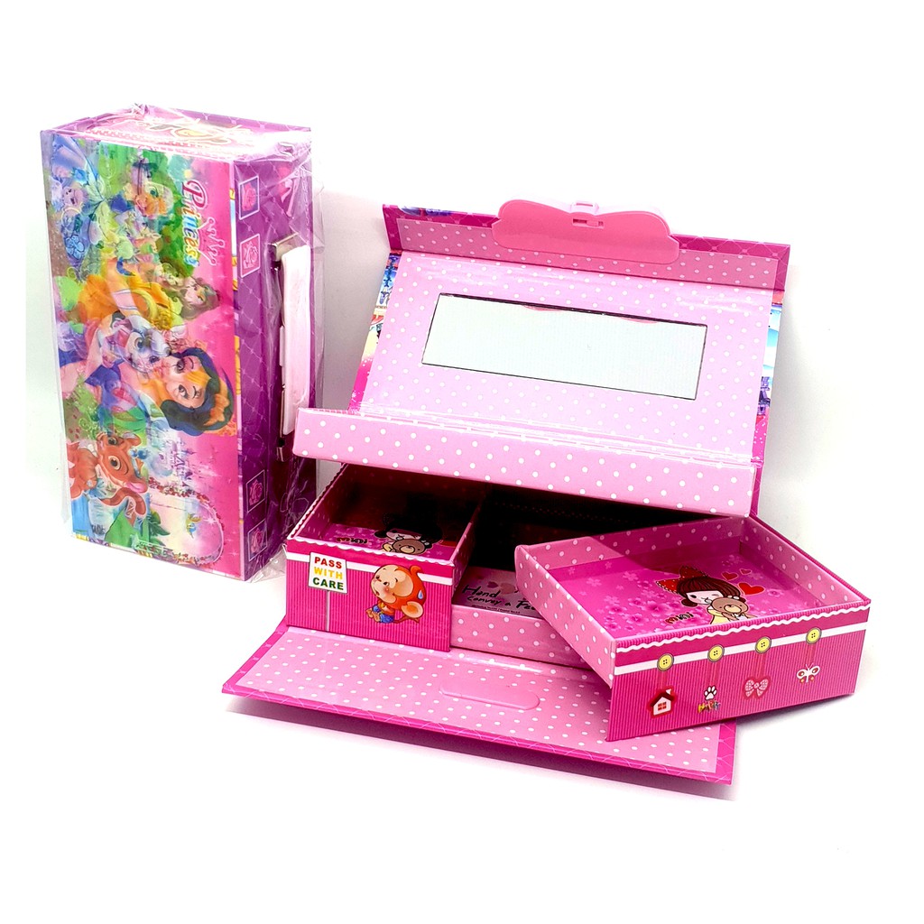  Kotak  pensil kode tingkat  3d tempat pensil susun make  up  box