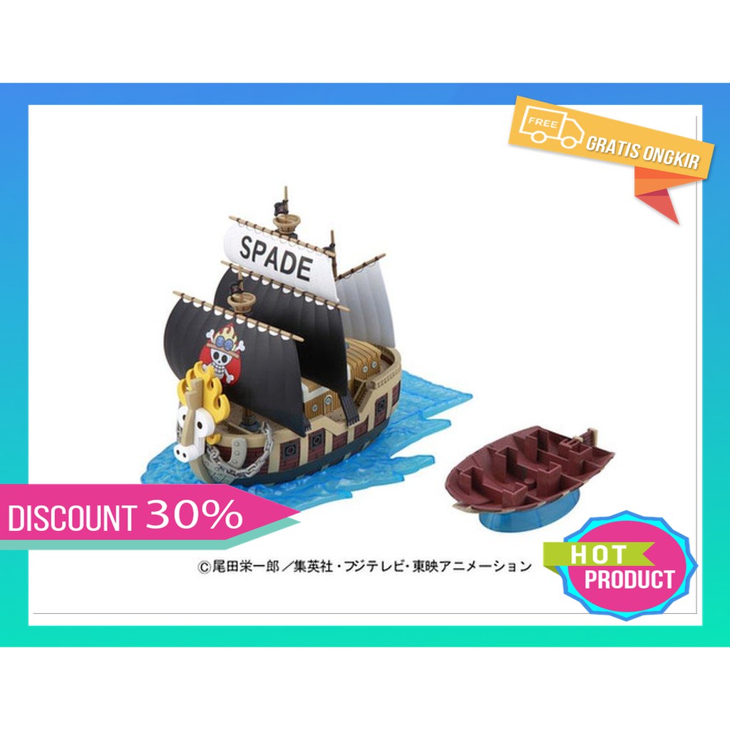 Bandai One Piece Grand Ship Collection Spade Pirates Plastic Model Kit Japan Collectibles Chsalon Japanese Anime