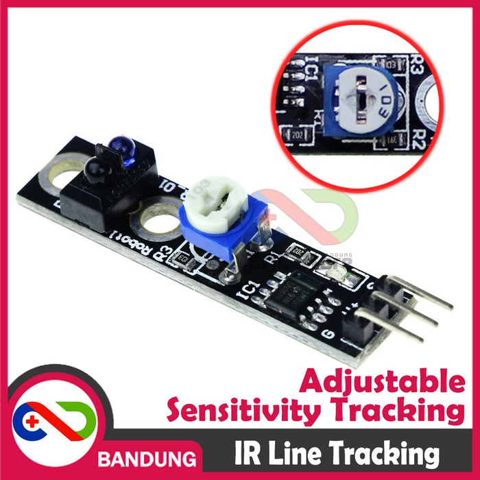 INFRARED LINE TRACKING BLACK WHITE DETECTION SENSOR GARIS MODULE ...