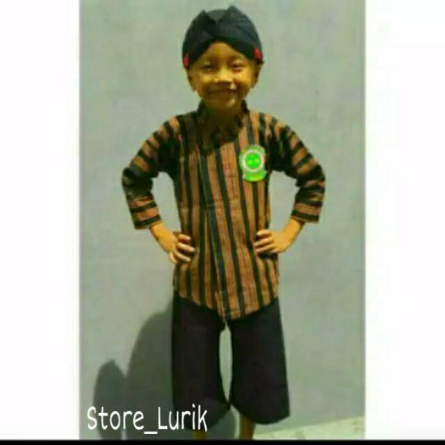 BAJU SURJAN ANAK| BAJU SURJAN LURIK | BAJU ANAK ANAK | SET LURIK