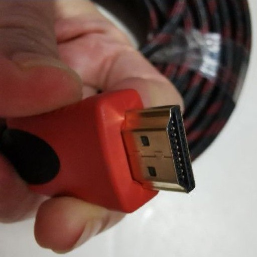 kabel sambung TV dan proyektor 20 meter cable HDTV jaring merah hitam