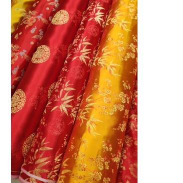 ☪ Kain Cheongsam Chongsam Cina Motif Naga Bunga Koin ✻