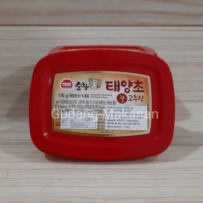 

SAJO GOCHUJANG SAMBAL PASTA KOREA HOT PEPPER PASTE 170GR