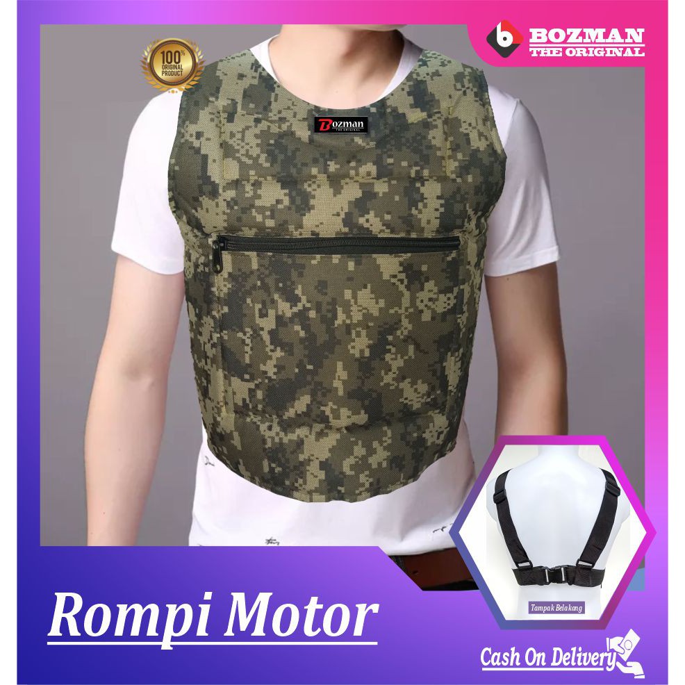 ROMPI MOTOR ANTI ANGIN PELINDUNG DADA TOURING/BIKERS