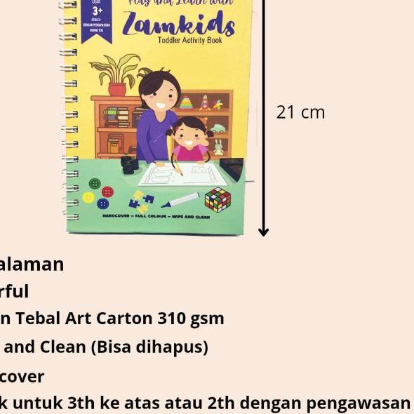 ♣ BUSY BOOK ACTIVITY BOOK BUSYBOOK MAINAN MONTESSORI MONTESORI EDUKASI ANAK BALITA WIPE AND CLEAN ◄