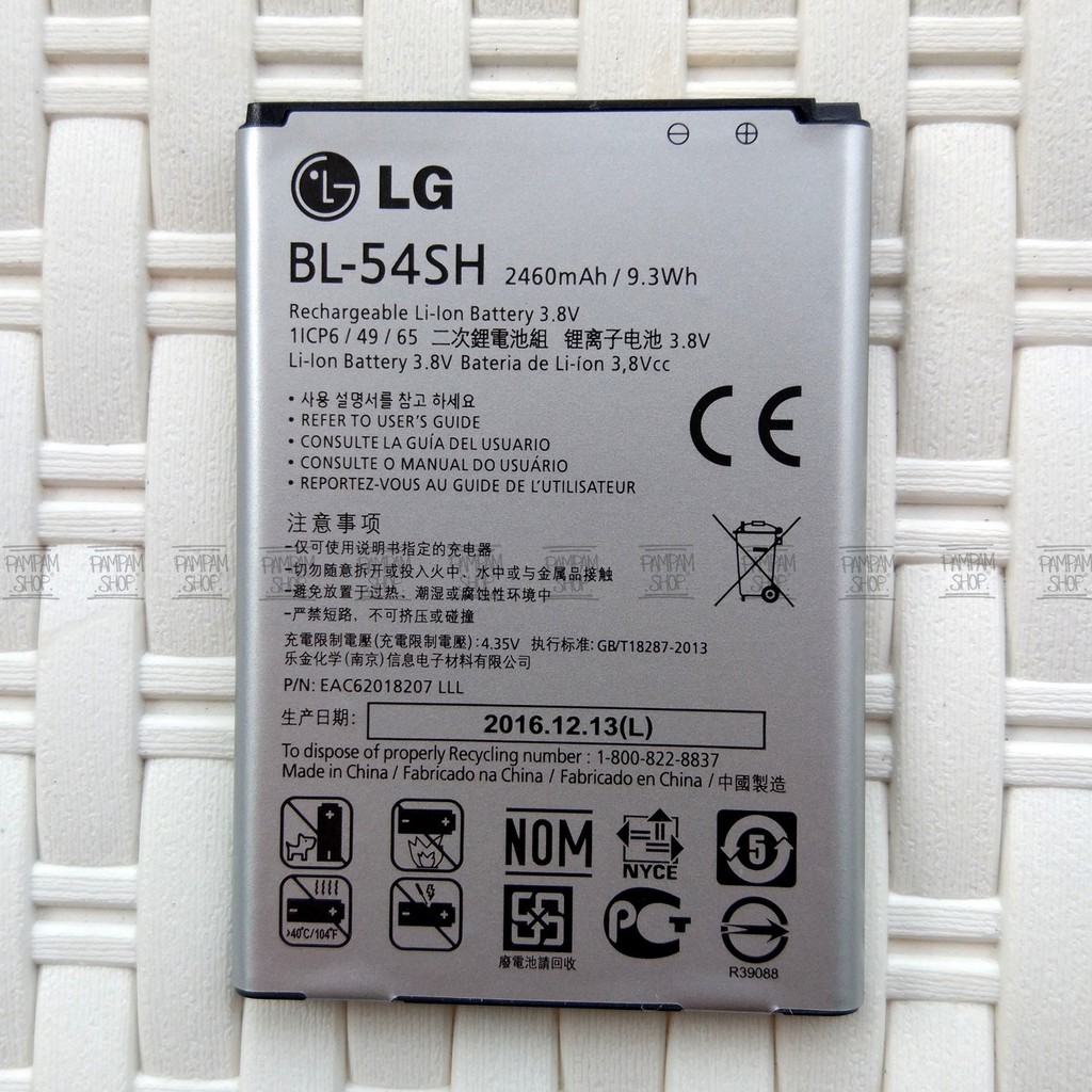 Baterai LG G3 Beat D724 D335 L80 L90 BL-54SH BL54SH Original OEM Batre Batrai D 724 D 335 L80 L 90