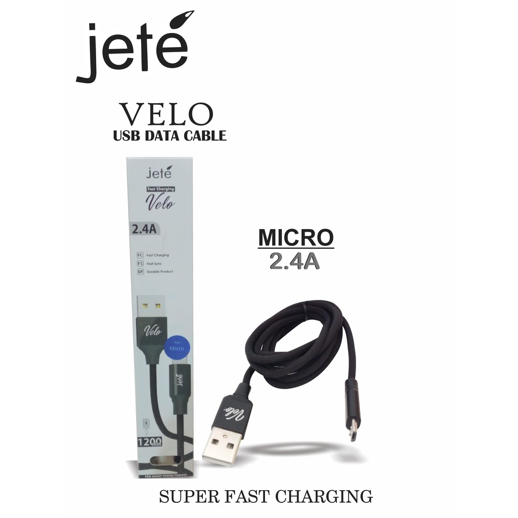 KABEL JETE VELO MICRO 2.4A PACKING