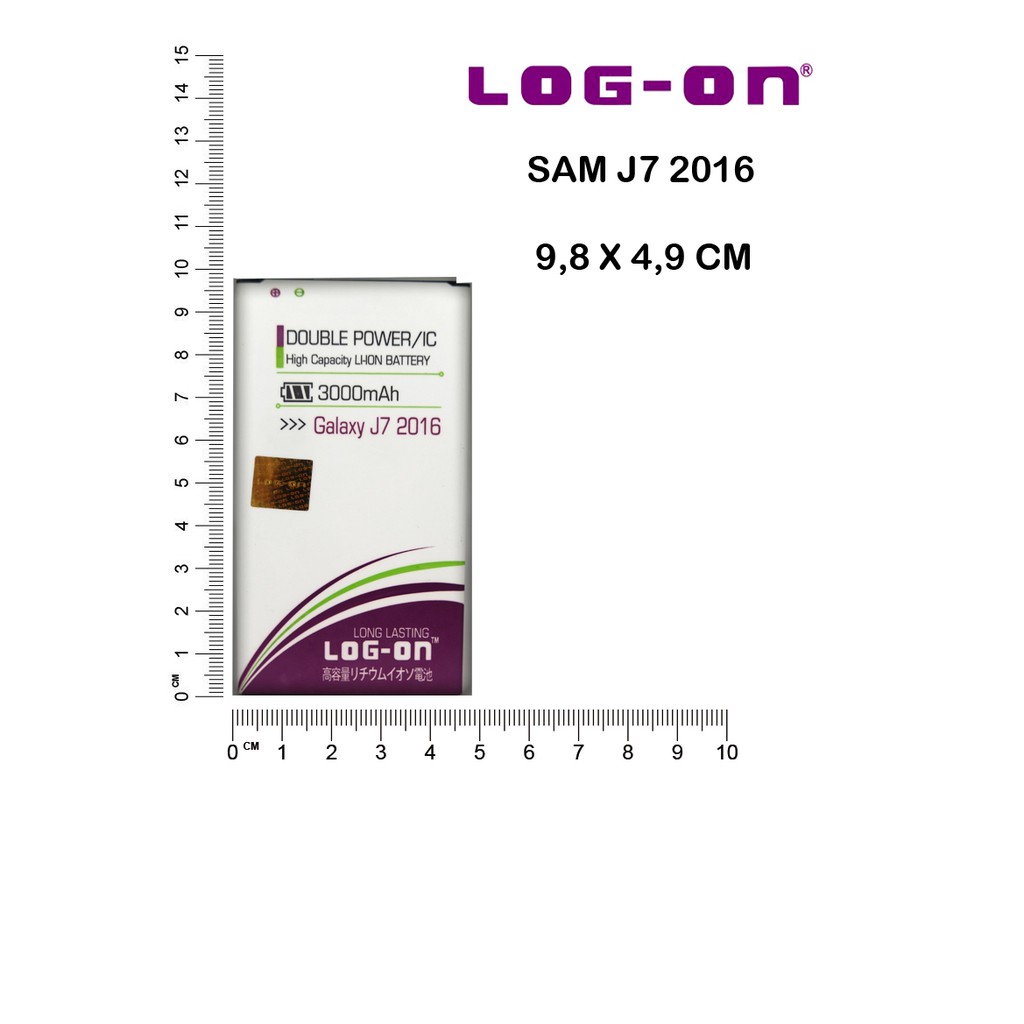 BATERAI SAMSUNG J7 2016 BATRE DOUBLE POWER BATTERY LOG-ON