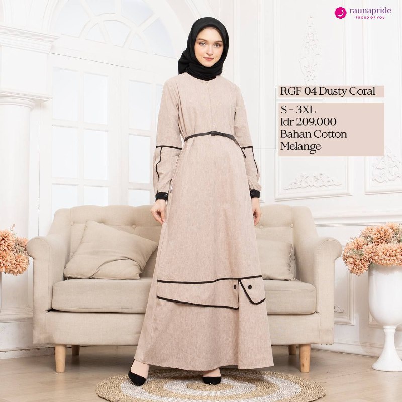 Rauna Sarimbit Keluarga / SR-04 Dusty Coral / Fashion Muslim