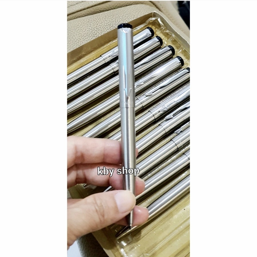 

PULPEN STAINLESS STELL MIRIP PARKER CLIP SILVER VECTOR PEN