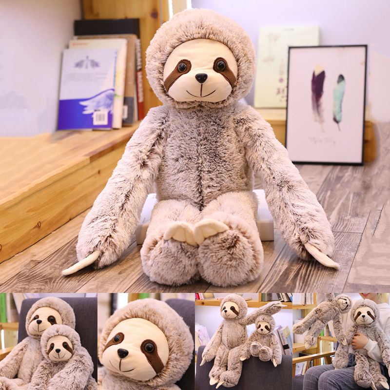 50/70cm Sloth Boneka Plush Stuffed Toy Animal Sloth Soft Doll Kids Toy Gift Mainan