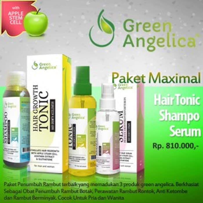 TERLARIS Green Angelica Perawatan Rambut Rontok dan Botak secara Herbal [ORIGINAL]