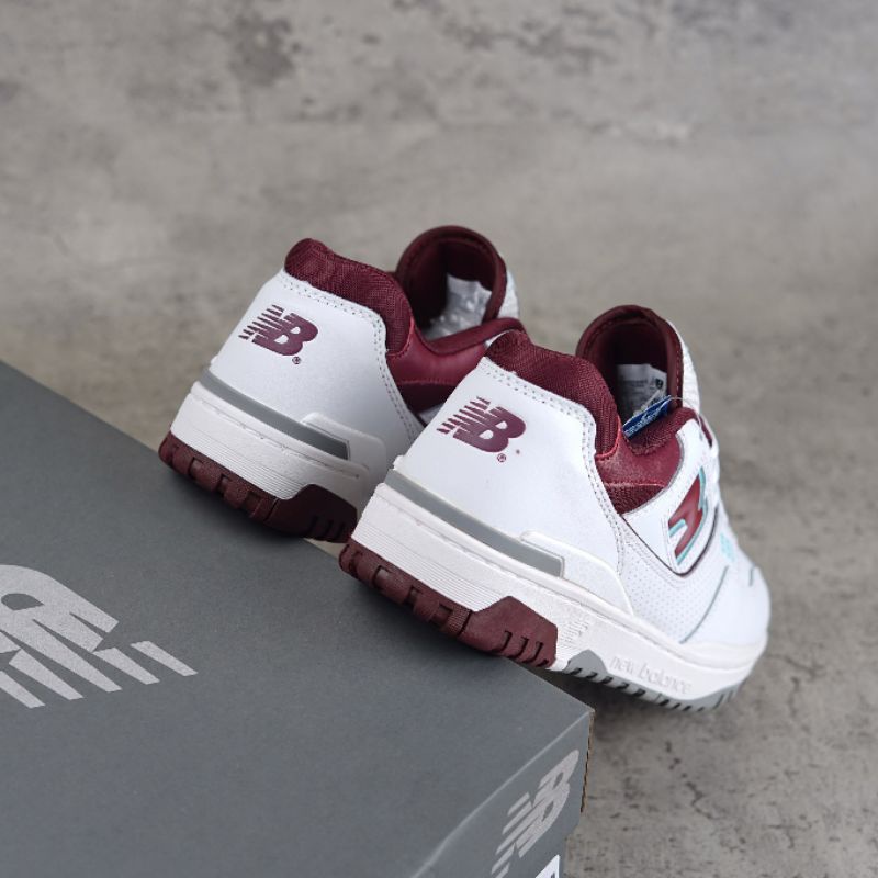 New Balance 550 White Burgundy