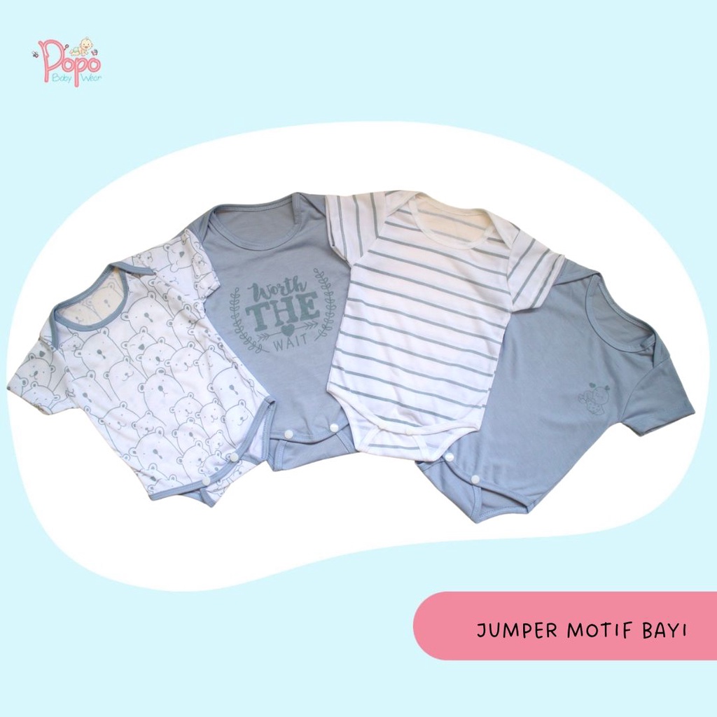 JUMPER BAYI /JUMPSUIT BAYI BAHAN KATUN MOTIF (RANDOM)
