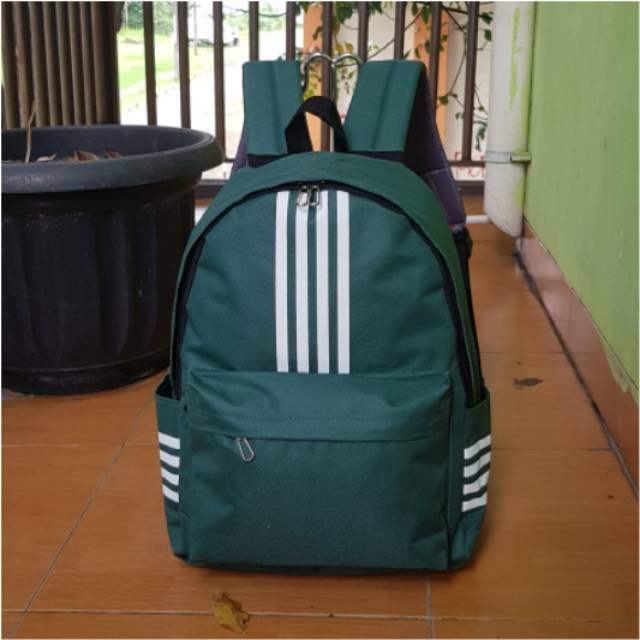 Backpack Tas Ransel Sekolah SD SMP SMA Kuliah Garis Tiga