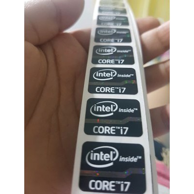 Dijual Sticker Logo intel Core i7 Gen 4th Hologram Sticker Logo Windows