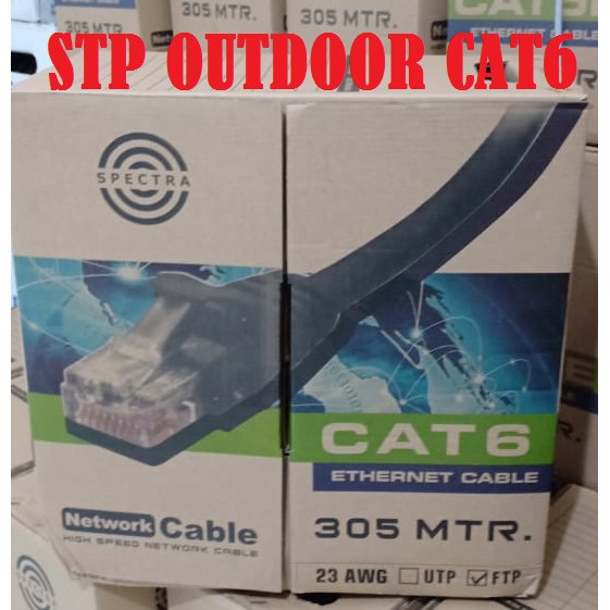 Kabel LAN STP OUTDOOR Cat6 FTP Spectra Meteran