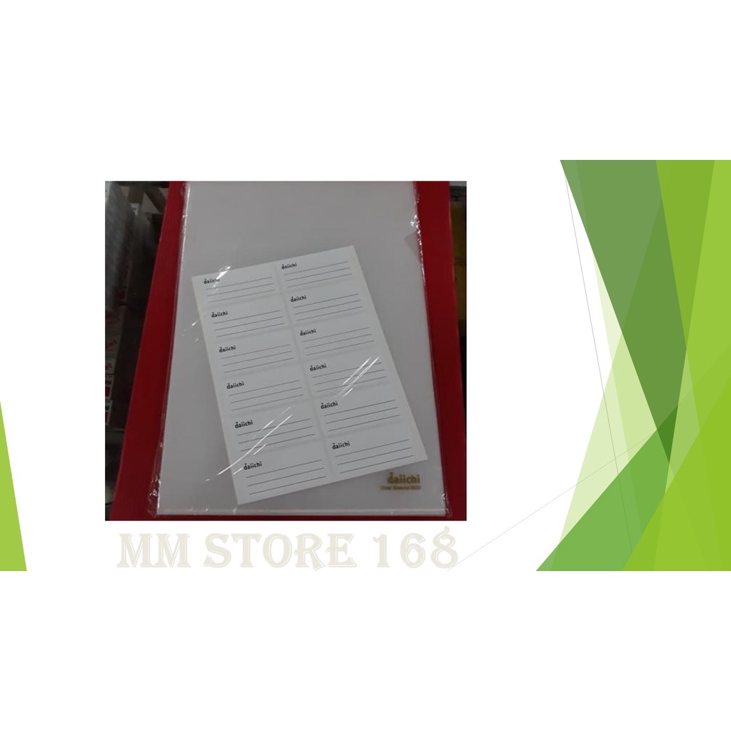 

Map Bening / Clear Holder / Map L / Map Transparant / Clear Sleeves Merk Daichi ( 12 lembar )