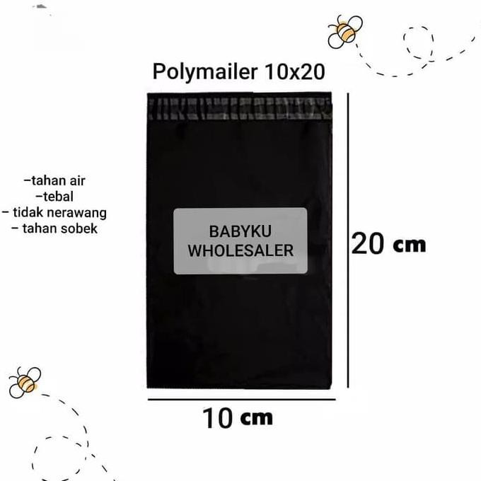 

TERMURAH polymailer 10 x 20 cm isi 100 lembar / Amplop plastik packing