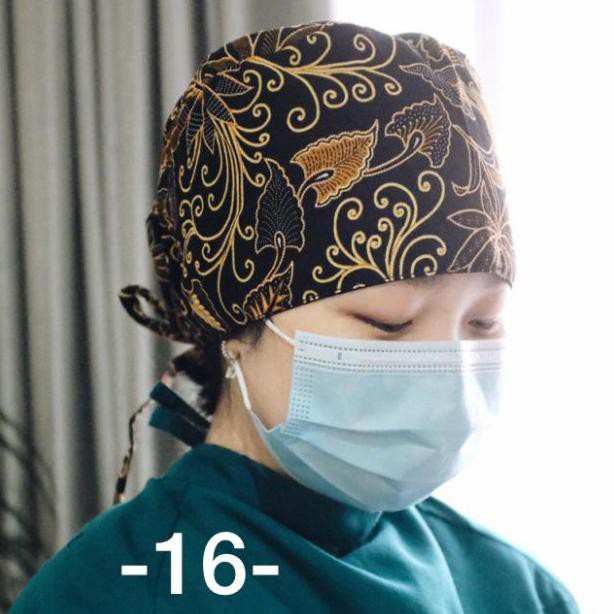 Surgical Cap, Head Cap, Scrub Cap, Doctor Cap, Nurse Cap Motif Batik