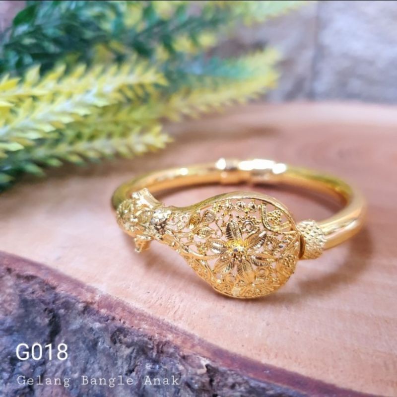Gelang Dubai India Anak mewah Gelang Bangle Anak Lapis emas