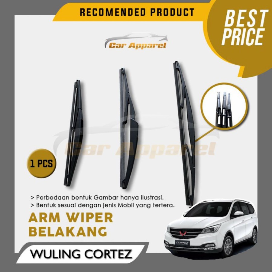 Wiper Belakang Wuling Cortez Rear Wiper Cortez 12 inch