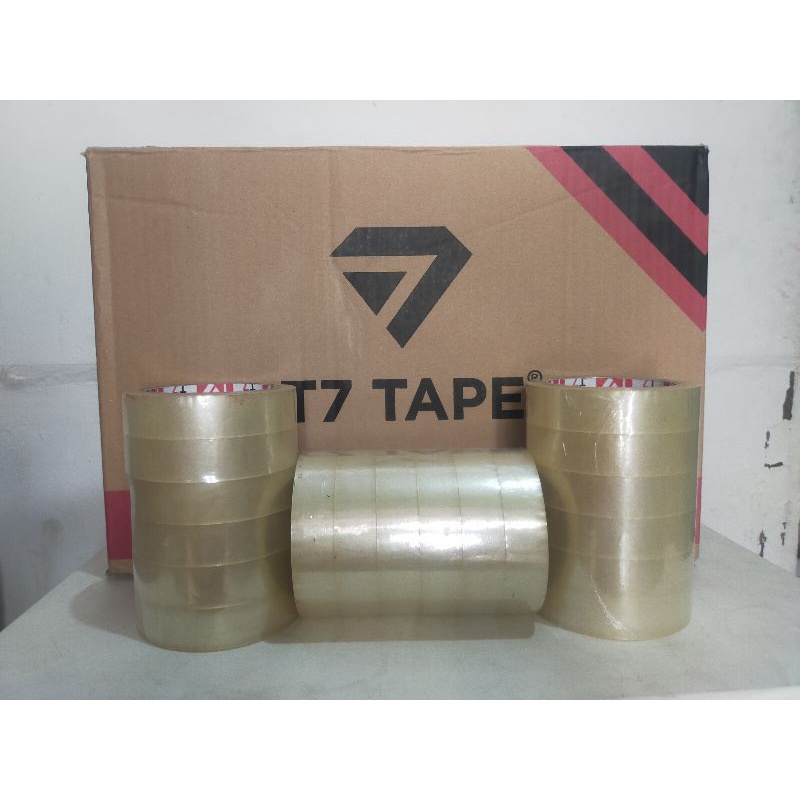 

Lakban Isolasi Bening 24x100yard T7 Tape 6 Roll Isolasi Clear