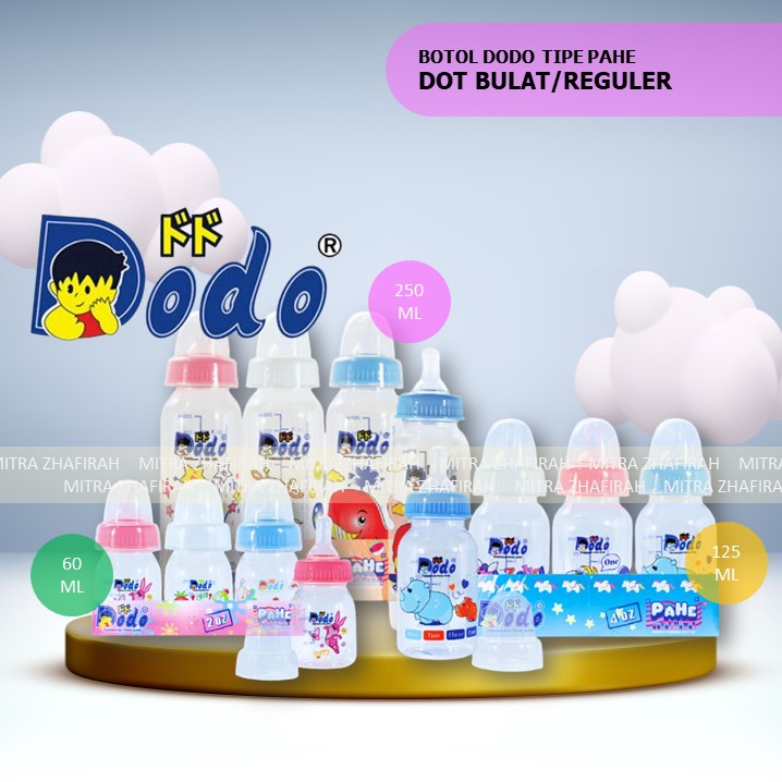 ✅MZ✅ Botol Susu DODO PAHE 2oz 60ml - Botol Susu DODO PAHE 4oz 125ml - Botol Susu DODO PAHE 8oz 250ml - Botol Susu DODO 60ml Botol Susu DODO 120ml 125ml Botol Susu DODO 250ml - BOTOL SUSU DODO PAHE 60ml 125ml 250ml