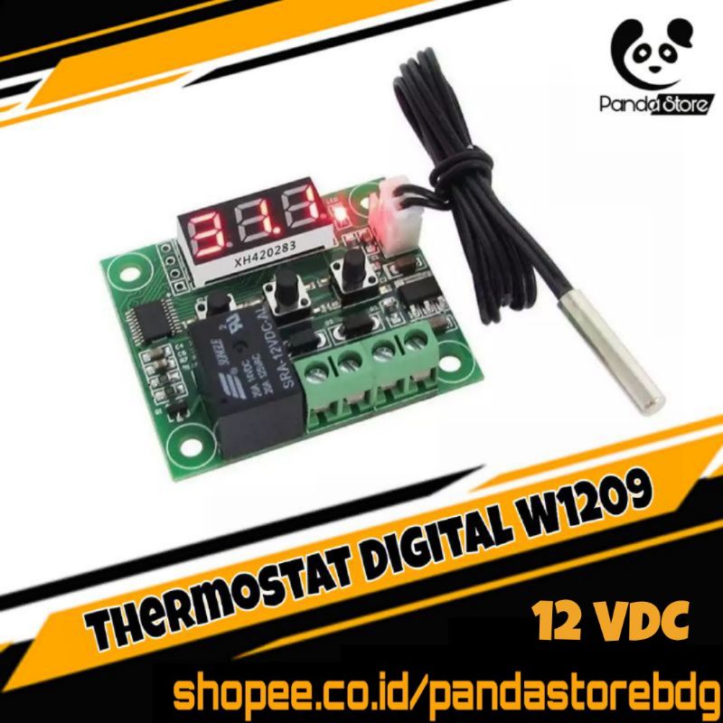 Thermostat Digital W1209 Modul Sensor Suhu Mesin Tetas Telur 12V