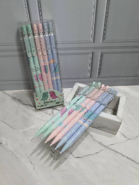 pensil mekanik 0.5 (1pak=12pc)/mekanik pencil/pensil isi kecil-5