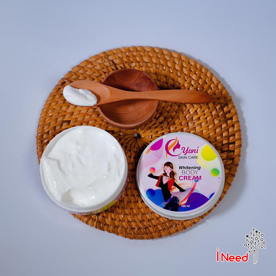 (INEED) (BPOM) YONI Whitening Body Cream 100gr - Yoni Skin Care Whitening Body Cream/Lotion