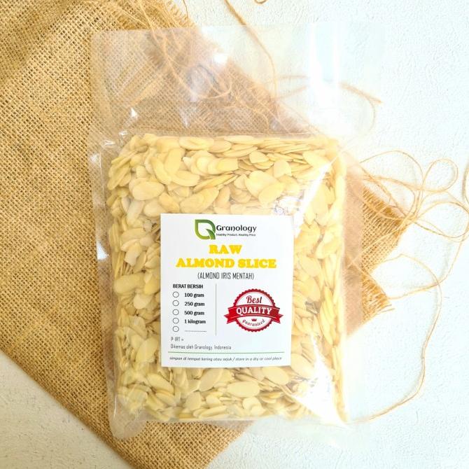 

Kacang Almond Slice Mentah / Raw Slice Almond - 500 gram