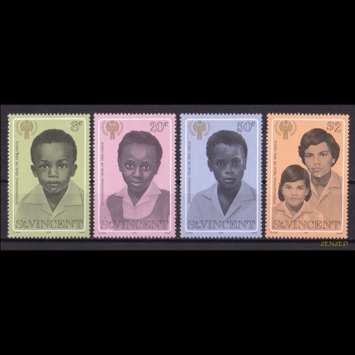 

0529 Perangko St. Vincent 1979 Intl Year of The Child 4v Mnh