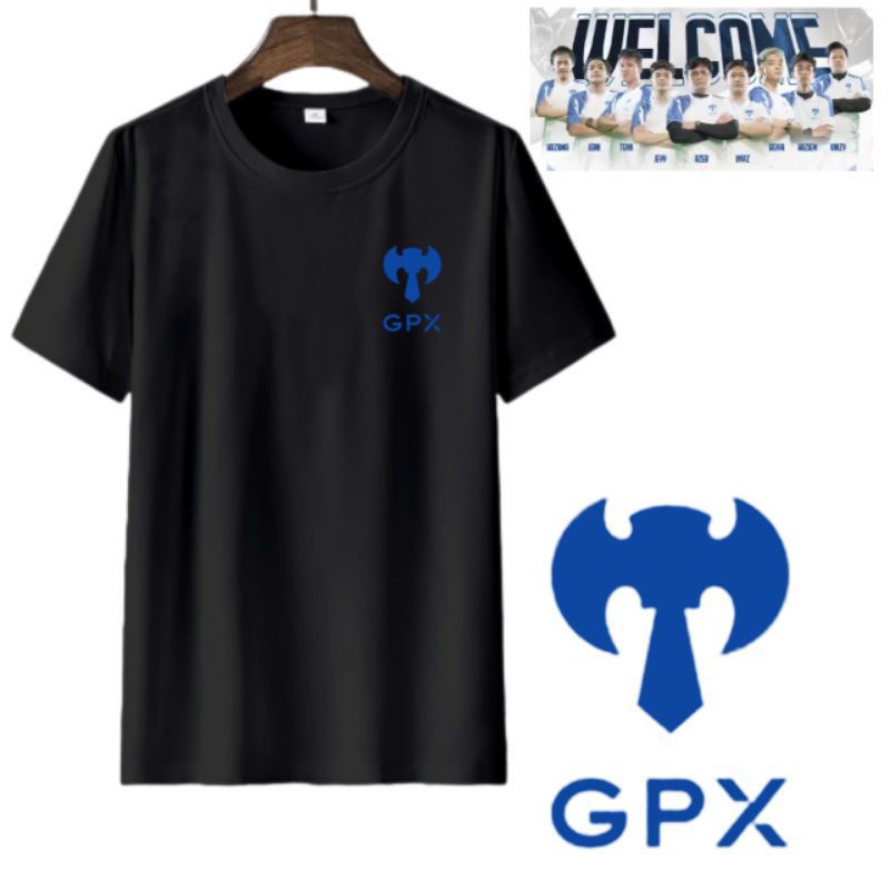 Kaos PREMIUM LOGO Gpx Geng Kapak E-sport Mobile Legends BAJU PRIA WANITA TSHIRT COMBED Premium