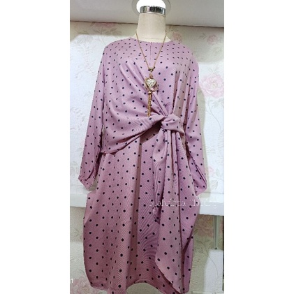 TUNIK POLKADOT KATUN SHAKILA BINTIK IMPORT