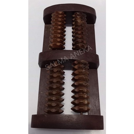 TERMURAH ALAT PIJAT TERAPI KAYU KAKI REFLEKSI KAKI KAYU 4 ROL