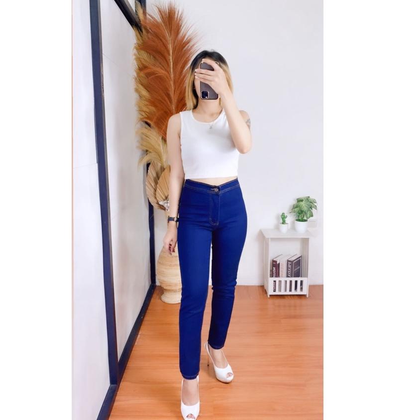 K39A RX FASHION - HIGHWAIST NEW POLOS - FASHION CELANA JEANS WANITA BVS