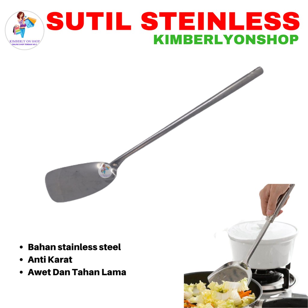 Kimberlyonshop Spatula Stainless Steel Sutil Sodet Stainless