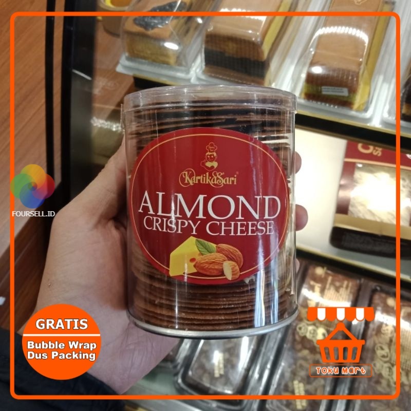 Kartika Sari - Almond Crispy Kemasan Tabung Kecil (PACKING AMAN) - Kartikasari Bandung Oleh Oleh Ban