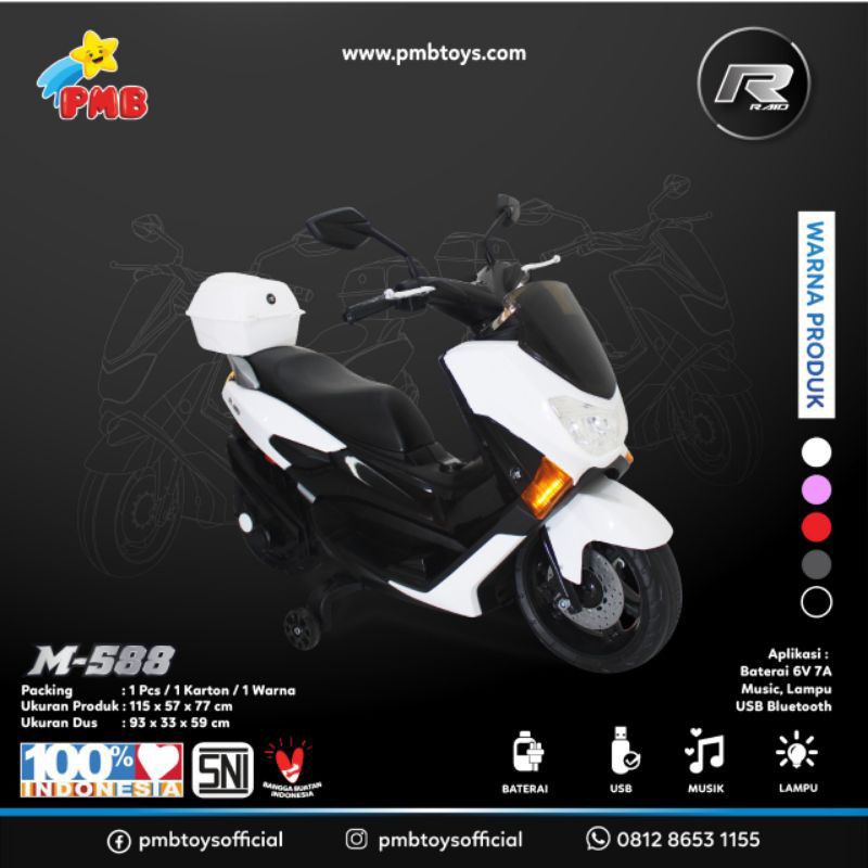 MOTOR AKI PMB 588 - MAINAN AKI ANAK COCOK BUAT KADO