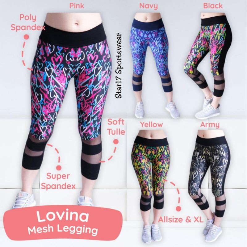 STAR17 SPORT - LOVINA LEGGING - BAJU SENAM - BAJU ZUMBA - LEGGING SENAM -LEGGING ZUMBA -LEGGING YOGA