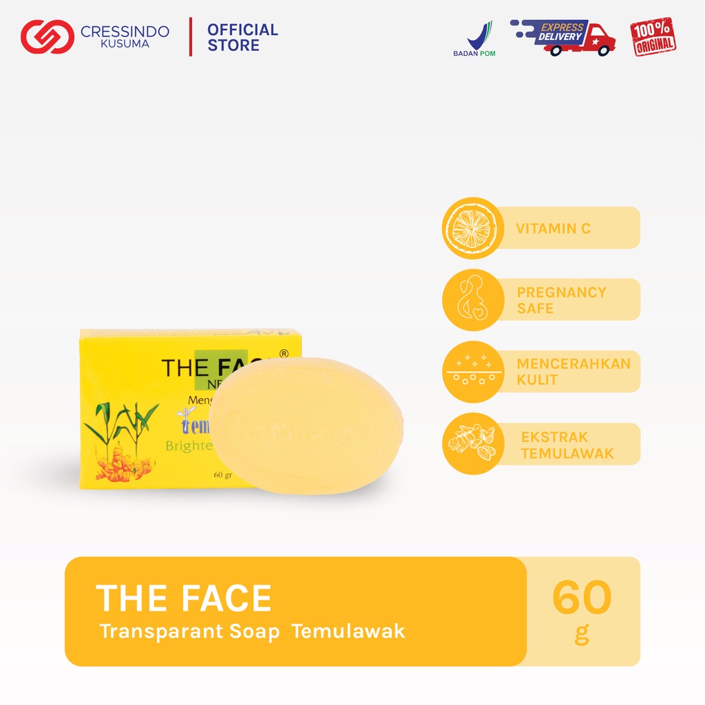 THE FACE Temulawak Brightening Soap 60gr