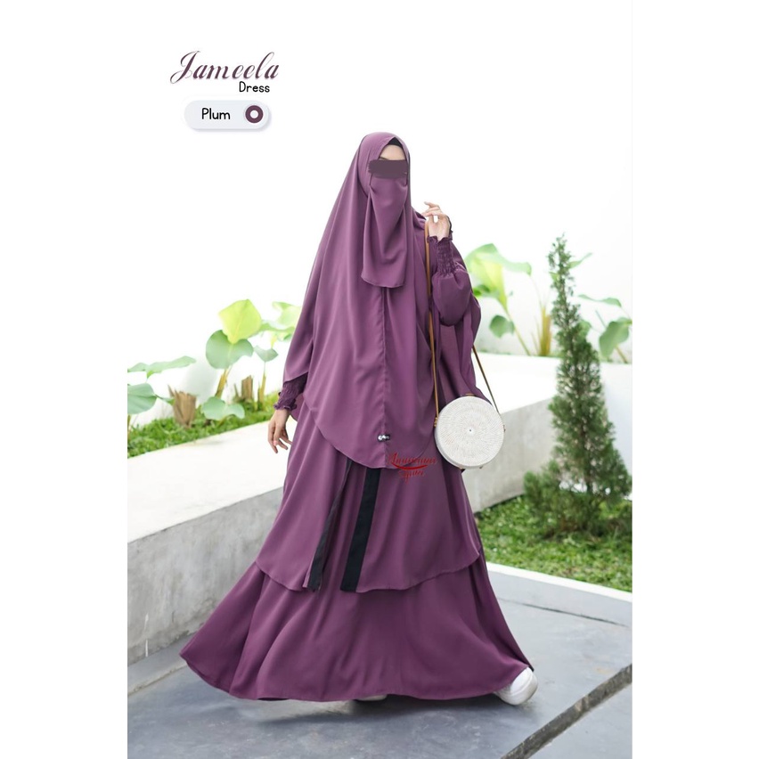 JAMEELA SET GAMIS JILBAB SERIES by KHUMAIRA SYARI klambieakhwat BISA COD |