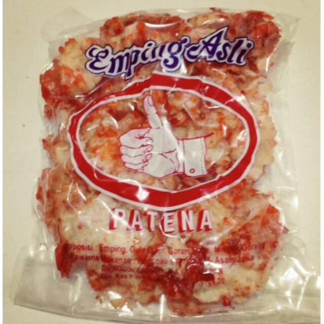 Emping Asli Patena Medan Pedas Manis Paten