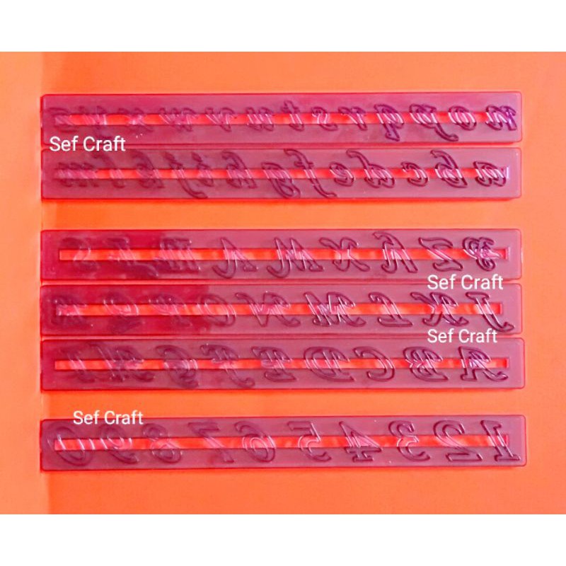 

Complete script alphabet ( uppercase + lowercase + number ) cutter 6 /set Import